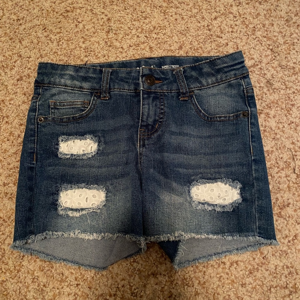 Junior Girls Cat & Jack Jean shorts | Size L (10-12)